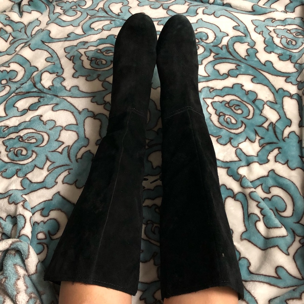 Jessica Simpson black heeled boots